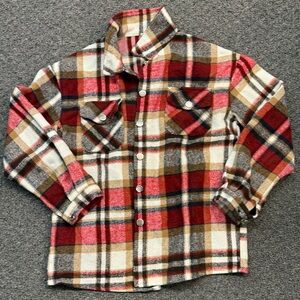 Plaid Button-Up Shacket